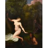 Mid 19th Century English School - Oil painting - Scene from Ovid's "Metamorphoses" of Diana and