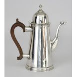 An Edward VII Silver Coffee Pot of 18th Century Design by The Goldsmiths and Silversmiths Co. Ltd,