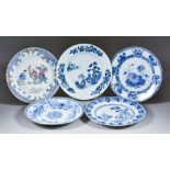 Twelve Chinese Blue and White Porcelain Circular Plates, 18th and 19th Century, including - plate