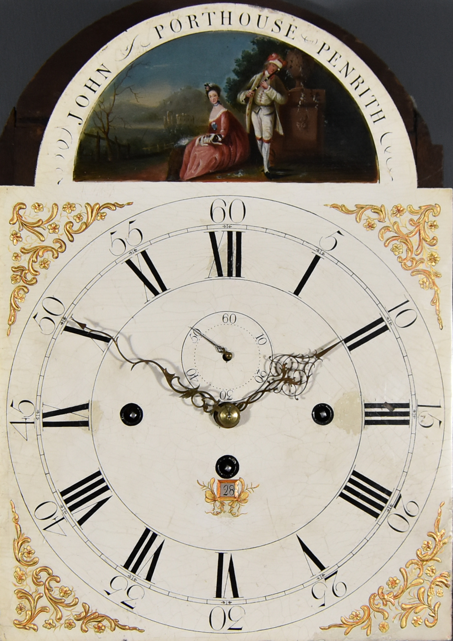 A Late 18th Century Mahogany Musical Longcase Clock by John Porthouse of Penrith, the 14.5ins arched - Image 2 of 2