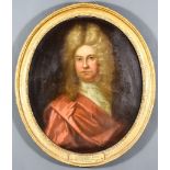 18th Century English School - Oil painting - Shoulder-length portrait of "The Right Honorable John