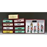 A Collection Of W Britain Military Models, comprising - "British 2nd BN Scots Guards Colour