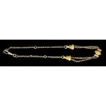 A 9ct Gold Albertina Watch Chain, 300mm overall, gross weight 8.3g