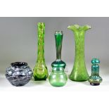 A Selection of Continental Glassware, Early 20th Century, most in the manner of Loetz and Kralik