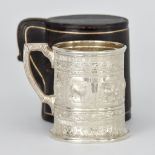 A Victorian Scottish Silver Christening Mug by James Reid & Co. Glasgow 1876, retailed by Sorley