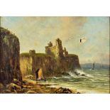 William Barry (1883-1901) - Pair of oil paintings - "Tantallon Castle", and "From County Bay",