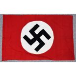 A WWII German Swastika Flag, 47ins x 30ins