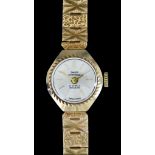 A 20th Century Lady's Manual Wind Wristwatch by Swiss Empress, 9ct gold case, 19mm diameter,