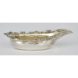 A Victorian Silver and Silver Gilt Pap Boat maker's mark indistinct, London 1846, with chased shell,