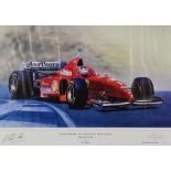 Four Motor Sports Themed Limited Edition Prints - including - 'Michael Schumacher Seven Times