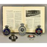 Five Motoring Badges, each nickel plated, comprising - Royal Yacht Association, Broadstairs