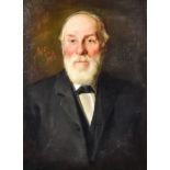 J. H. Smith - Oil painting - Half length portrait of a bearded gentleman, signed and dated 1895,