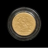 A Queen Elizabeth II Gold Proof Sovereign, 1995, in Royal Mint presentation case with certificate of