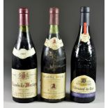 Twelve Bottles of Red Wine, comprising - 1 x Jaboulet Vercherre Beaune Premier Cru 1979, 1 x