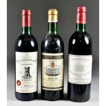 Twelve Bottles of Red Wine, comprising - 1 x Marquise De Lassime Margaux 1987, 1 x Chateau La Tour