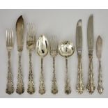 An Edward VII, George V and Edward VIII Harlequin Silver Part Table Service, all by Lee & Wigfull,