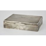 An Elizabeth II Silver Rectangular Engine Turned Cigar Box by William Comyns, London 1951, 6.75ins x