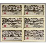 Twenty-Seven Weimar Republic (Danzig) Funf Hundert Millionen Marks, dated 26/9/1923, various