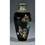 A Fine Japanese Cloisonne Enamel Ovoid Vase, Meiji Period, signed Namikawa Yasuyuki (1845-1927),