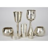 Two Elizabeth II Silver Goblets and Mixed Silver, all by Peter George Ludvig Morpurgo, one goblet