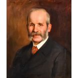 ***John Dalzell Kenworthy (1858-1954) - Oil painting - Shoulder length portrait of a gentleman