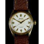 A Gentleman's Automatic Wristwatch by Rolex, Model Oyster Perpetual, 9ct gold case, 34mm diameter,