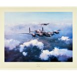 Robert Taylor (1946) - Two first edition lithographs - "Spitfire" signed by Group Captain Sir