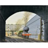 Richard L. Ayres (1944-2021) - Five oil paintings - Studies of various locomotives, all signed and