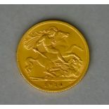 A George V Half Sovereign 1914, fine