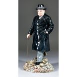 A Royal Doulton Bone China Figure - "Winston. S. Churchill" No. HN3433, designed by Alan