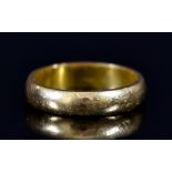 A 22ct Gold Wedding Band, size N, gross weight 5.6g