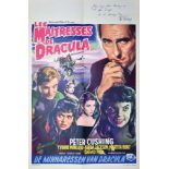 'The Brides of Dracula' 1960, French film poster for 'Les Maitresses de Dracula', a Universal Films