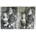 'Richard of Bordeaux', 1955, BBC Television productions, two black and white photographs of Peter