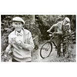 Bicycles and Roses - a selection of photographs of Peter Cushing in his later years in a garden
