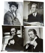 Seven Black and White Photographs, circa 1960-65, featuring Peter Cushing in 'The Hellfire Club', '