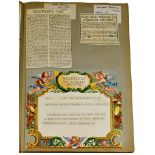 Three Scrapbooks Created by Peter Cushing - containing reviews, programmes, telegraphs and