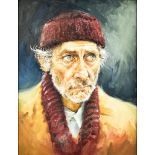 Barbara Fister-Liltz (20th Century) - Oil painting - Portrait of Peter Cushing as Mr Grimsdyke in '