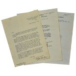 Correspondence to Peter Cushing - comprising - letter from the Office of the High Commissioner for