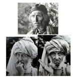 'Arabian Adventure', 1978-9, four black and white photographs of Peter Cushing as Wazir Al Wuzara,