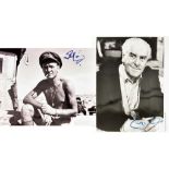 Four Black and White Photographs - each signed by the subject, comprising - Sir John Mills in 'Ice