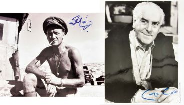 Four Black and White Photographs - each signed by the subject, comprising - Sir John Mills in 'Ice
