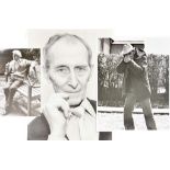 A Selection of Photographs of Peter Cushing in His Later Years, mainly black and white, largest 9.