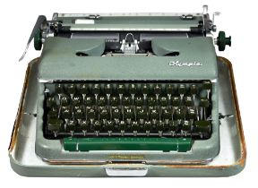 Peter Cushing's Typewriter - Olympia SM4 'De Luxe' cursive typewriter, circa 1960, serial number