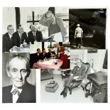 Peter Cushing - photographs of Peter Cushing, smallest 6ins x 4ins, largest 8ins x 10ins , colour