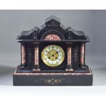 A 19th Century French Marble Cased Mantel Clock, by Samuel Marti, and stamped WBK et Fils, No