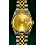A Gentleman's Oyster Perpetual Datejust Automatic Wristwatch, by Rolex, Serial No. 16233 stainless
