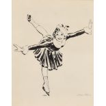 Reginald Reeve (1908-1999) - Pen and Ink - "Sonja Henie 1912-1969", signed and with the subject's