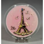 A Quantity of Lucite Bell De Luxe WWII Powder Compacts, comprising - "Tour Eiffel", with original