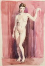 Reginald Reeve (1908-1999) - Two watercolours - "Female Nude" - Ilse, Hamburg, signed and dated 20.