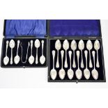 A Set of Twelve Victorian Sliver Teaspoons - "Dover Regatta 1878 First Prize Sculls", by Thomas